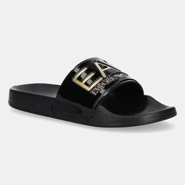 Dětské pantofle EA7 Emporio Armani černá barva, 7Y000037 AF15118