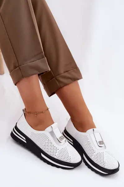 S. BARSKI Dámské kožené mokasíny