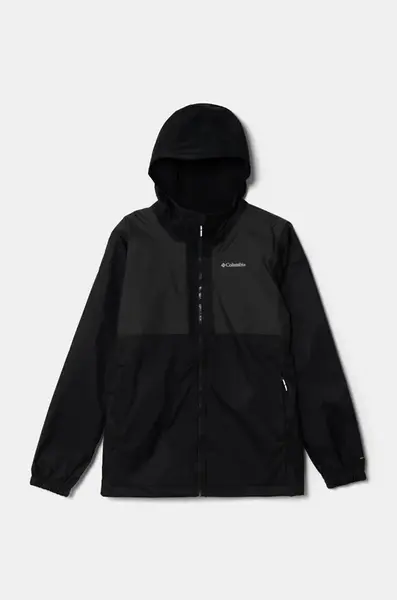 Dětská bunda Columbia Rainy Trails černá barva, 2090101