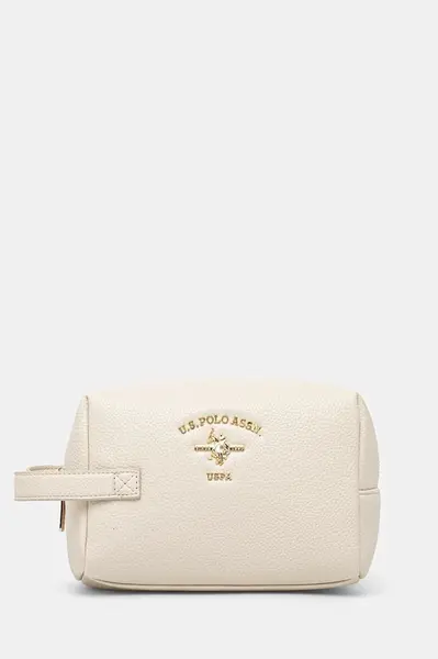 Kosmetická taška U.S. Polo Assn. STANFORD béžová barva, BIUSS8375WVP