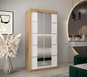 Šatní skříň Abi V4 Barva korpusu: Černá, Rozměry: 250 cm, Dveře: Černá