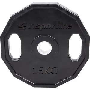 inSPORTline Pogumovaný olympijský kotouč  Ruberton 15 kg 50 mm