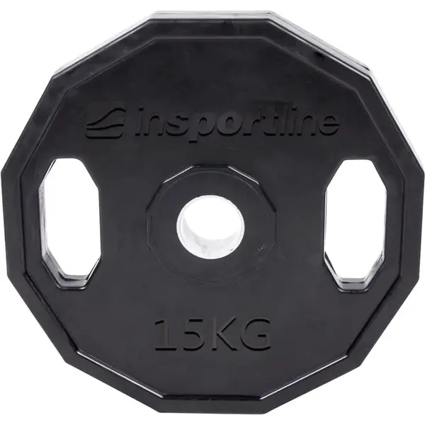 inSPORTline Pogumovaný olympijský kotouč  Ruberton 15 kg 50 mm