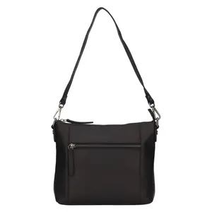 Dámska kožená crossbody kabelka The Chesterfield Brand Faro - čierna