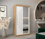 Šatní skříň Abi Y2 Barva korpusu: Černá, Rozměry: 150 cm, Dveře: Černá
