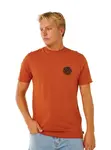 Rip curl pánské tričko Wettie Passage Icon Baked Clay | Hnědá | Velikost L | 100% bavlna