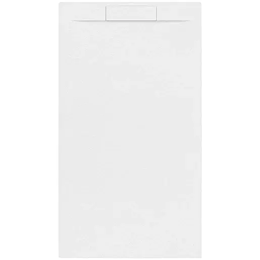 Sprchová vanička obdĺžniková SAT Fusion 160x80 cm liaty mramor Blanco SATFU16080BL