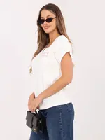 Jednofarebná blúzka ecru