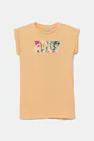 Dětské bavlněné šaty Guess