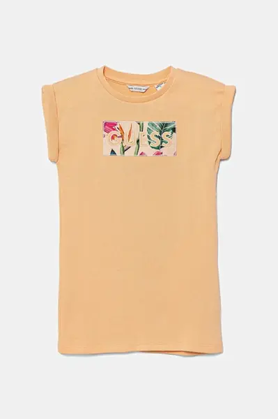 Dětské bavlněné šaty Guess