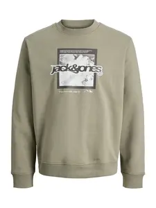 Jack & Jones Junior Mikina 'JCOFLARE'  sivá / biela