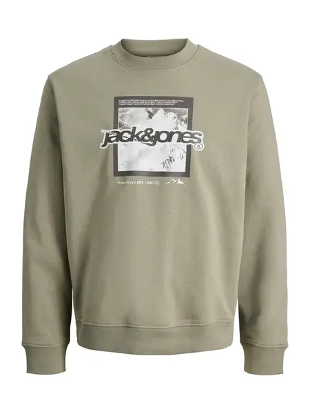 Jack & Jones Junior Mikina 'JCOFLARE'  sivá / biela