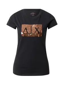 ARMANI EXCHANGE Tričko  medená / čierna