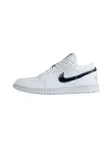 Jordan Nízke tenisky 'AIR JORDAN 1'  strieborná / biela