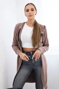 Šaty s kapucí a kapucí cappuccino