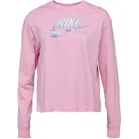 Nike NSW TEE OC 1 LS BOXY Dámske tričko s dlhým rukávom, ružová, veľkosť