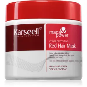 Karseell Color Depositing Red Hair Mask maska pre zvýraznenie farby vlasov 500 ml