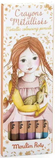 Metalické pastelky Les Rosalies