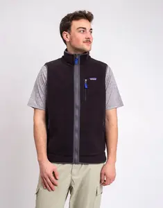 Patagonia M's Retro Pile Vest Black w/Forge Grey S