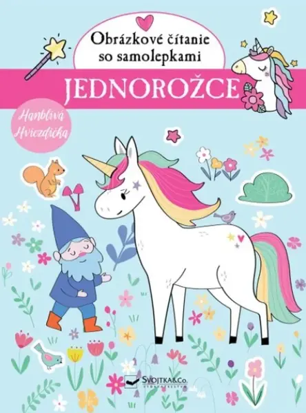 Jednorožce Obrázkové čítanie so samolepkami