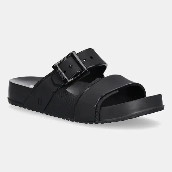 Pantofle Melissa COZY CONNECTION SLIDE dámské, černá barva, M 35832