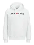 JACK & JONES Mikina  červená / čierna / biela