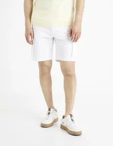 Celio Plátěné cargo kraťasy Doribm - Pánské