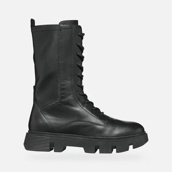 Černé dámské kotníkové boty Geox Vilde