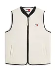 Tommy Jeans Vesta 'Lightweight Down Quilted'  béžová / biela