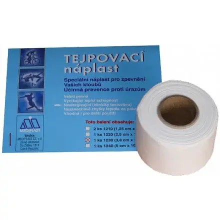 Náplast Mediplast 3.8cmx10m 1ks 1230xt Tejpovací