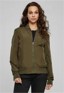 Dámská bunda Light Bomber Jacket tmavě olivová