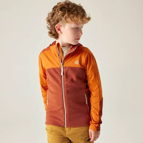 Dětská fleecová mikina dare2b thriving iv oranžová 122-128