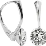 Levien Půvabné stříbrné náušnice Xirius Crystal