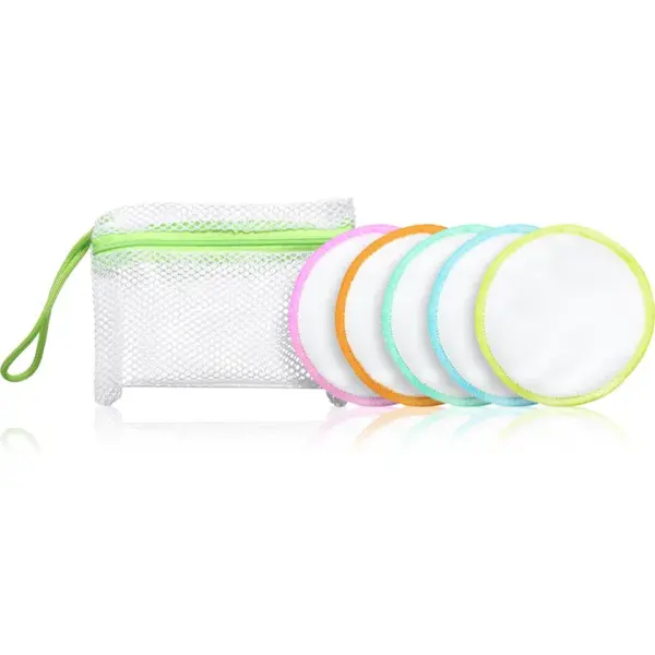 Revolution Skincare Skin Microfibre Cleansing Rounds pratelné odličovací tampony z mikrovlákna 6 ks