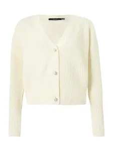 VERO MODA Kardigán 'VMLealight'  biela ako vlna