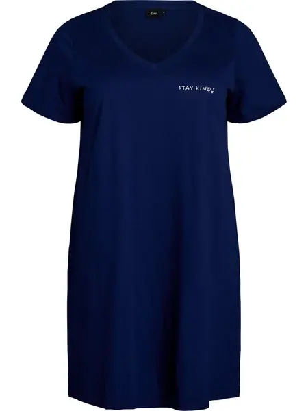 Zizzi Šaty 'Malba'  modrá / biela