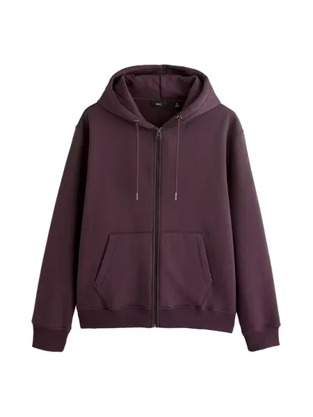 Next Tepláková bunda  baklažánová