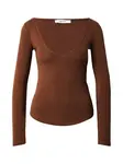 ABOUT YOU Tričko 'Celina'  tmavohnedá