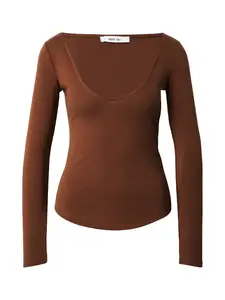 ABOUT YOU Tričko 'Celina'  tmavohnedá