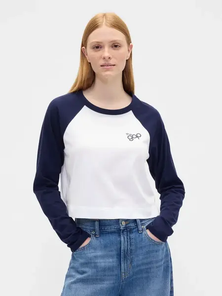 GAP dámske crop tričko s logom