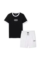 Dětská bavlněná souprava Dkny černá barva, D62224