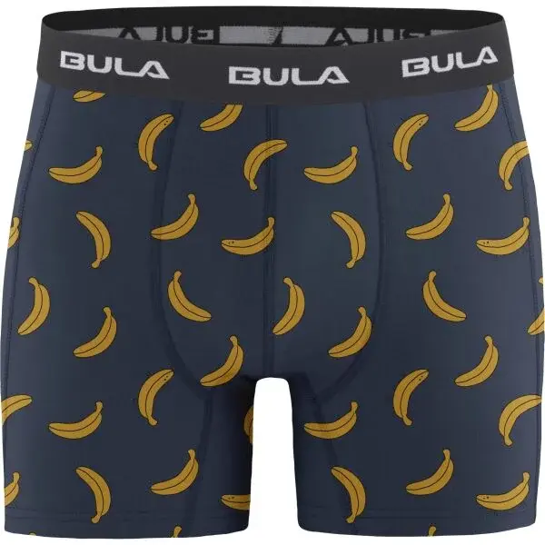 Bula PRINT BOXER Pánské bavlněné boxerky, tmavě modrá, velikost