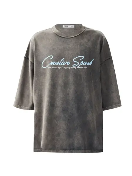 VAMOS CLO Tričko  modrá / hnedá