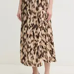 Sukně Pedro del Hierro béžová barva, midi, áčková, 7599296