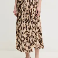 Sukně Pedro del Hierro béžová barva, midi, áčková, 7599296
