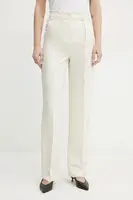 Kalhoty s příměsí lnu Patrizia Pepe