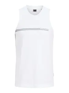 JACK & JONES Tričko 'JCOFUSION'  čierna / biela