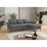 Sit & More ROHOVÁ SEDAČKA, textil, šedá