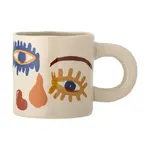 Hrnek Bloomingville Horus 360 ml oranžová barva