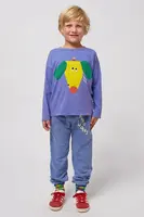 Dětské bavlněné tepláky Bobo Choses modrá barva, s potiskem, 125AC077